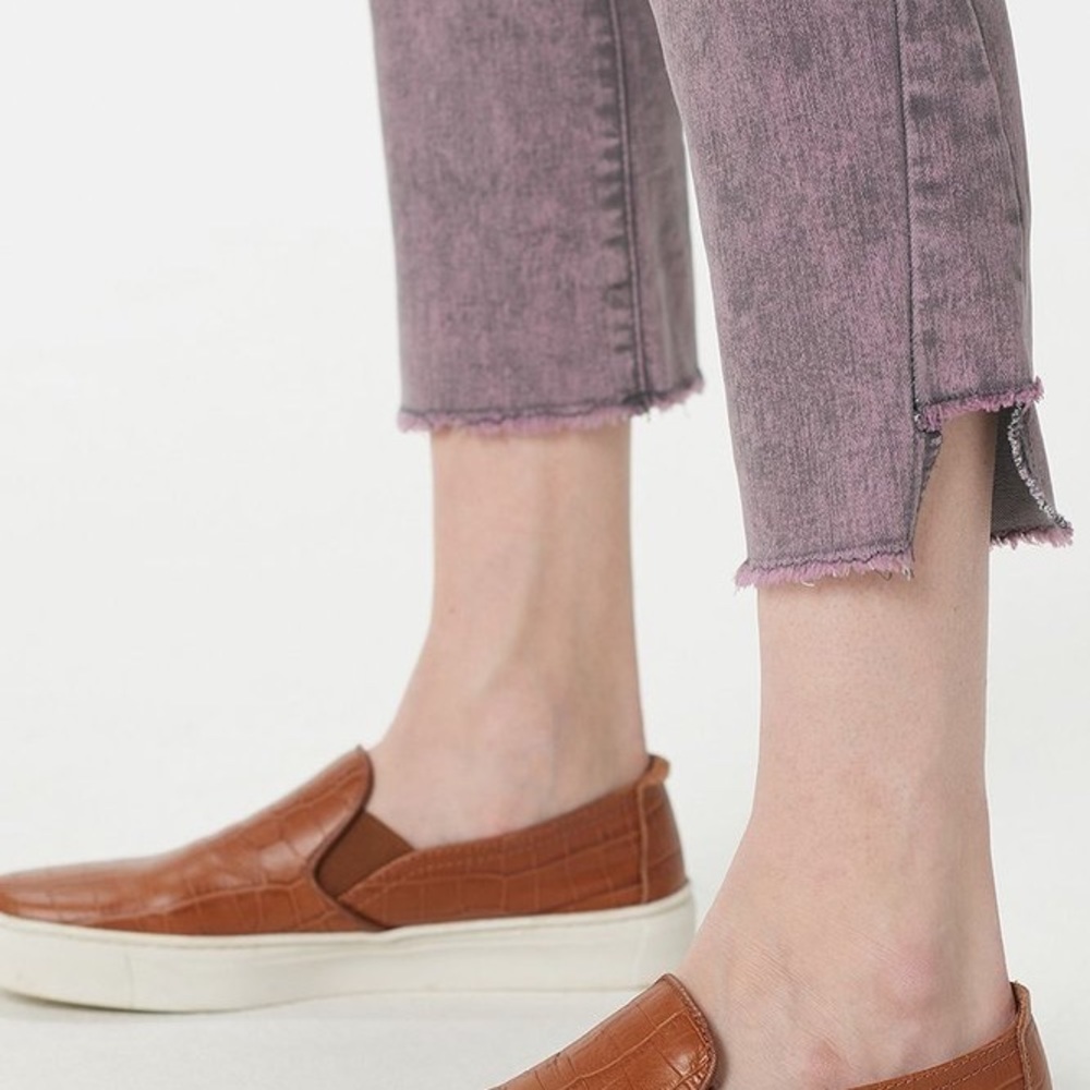LOGO 4X (30W) Rose Smoke Acid Wash Ankle Jeans (Z02.8) - Picture 5 of 7